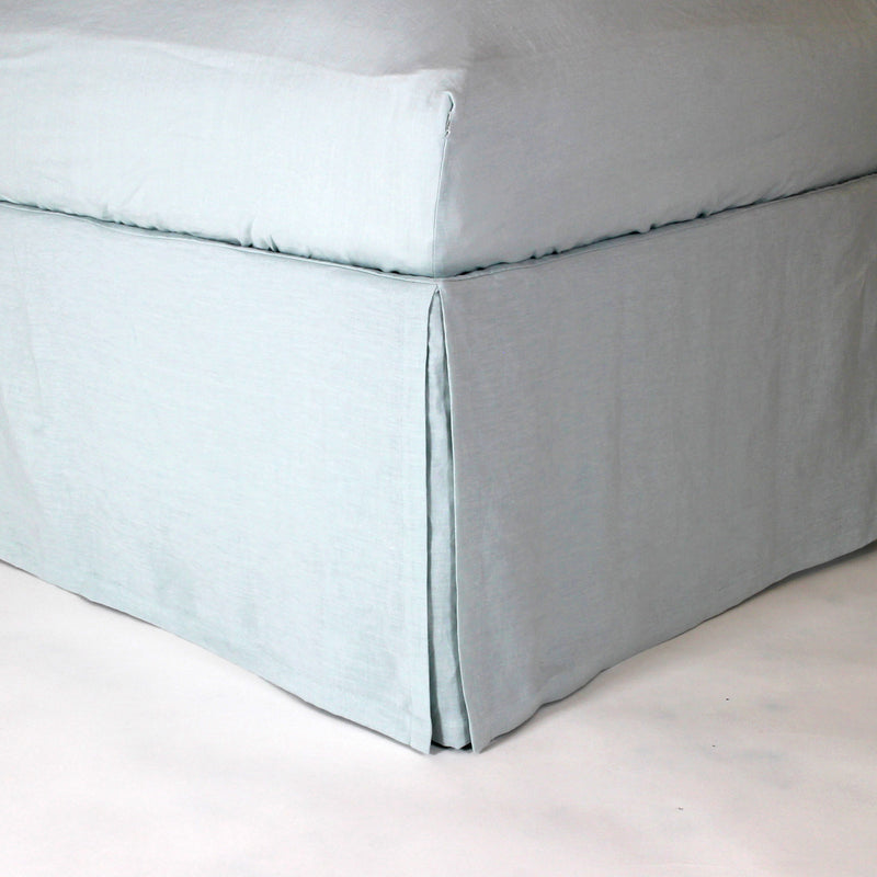 Split-Corner Linen Bed Skirt 