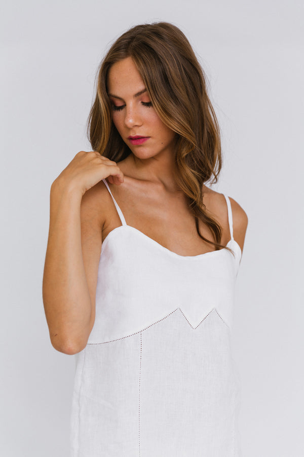 Soft Linen Nightgown "Olívia"