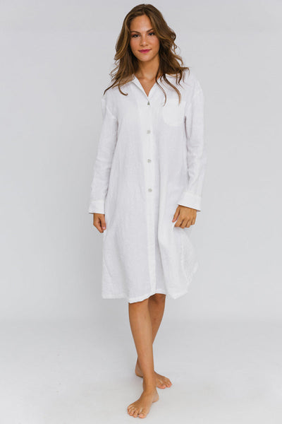 Luxury Washed Linen Nightgown “Mel”