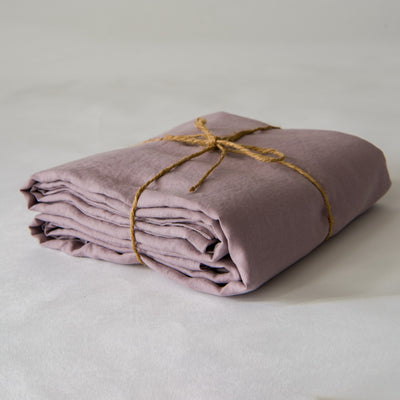 Linen Flat Sheets Basics #colour_lilac