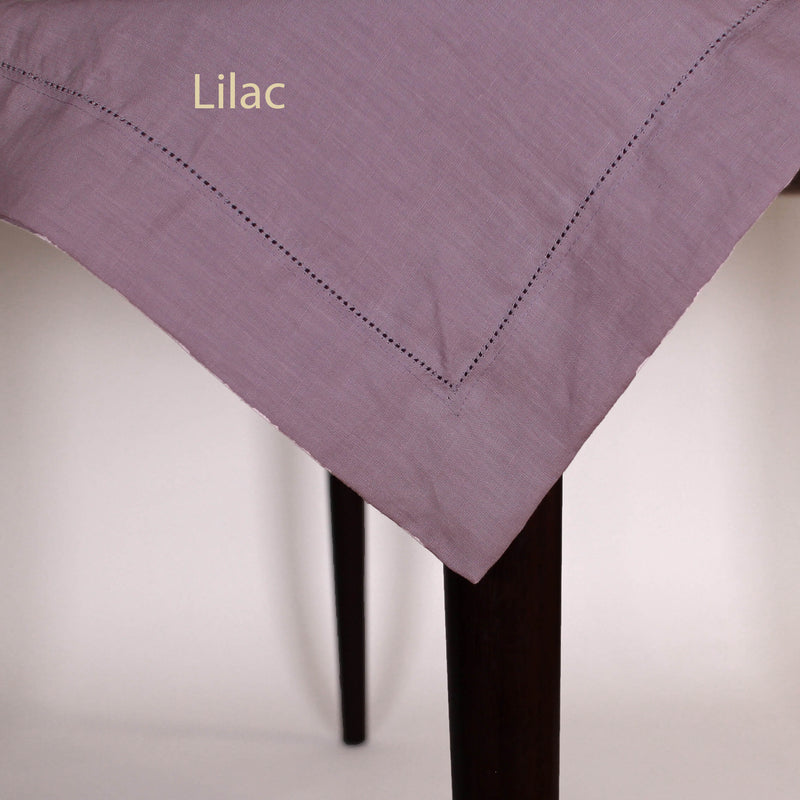 Heimstitched Rect Linen Tablecloth 