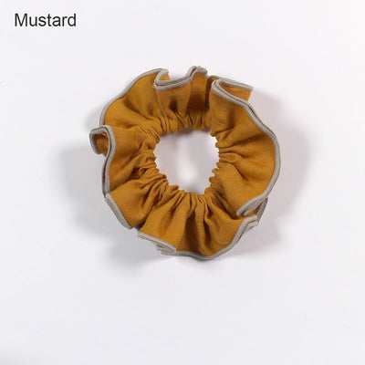 Bourdon Linen Scrunchies #colour_mustard