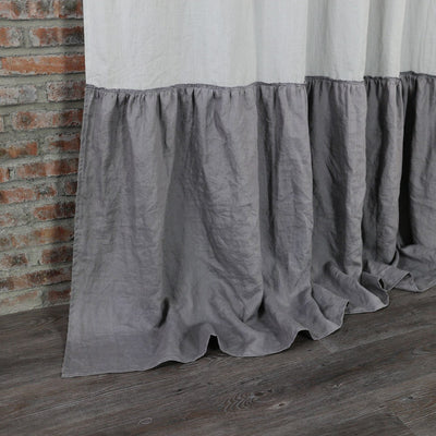 Ruffles Custom Made Soft Linen Curtain