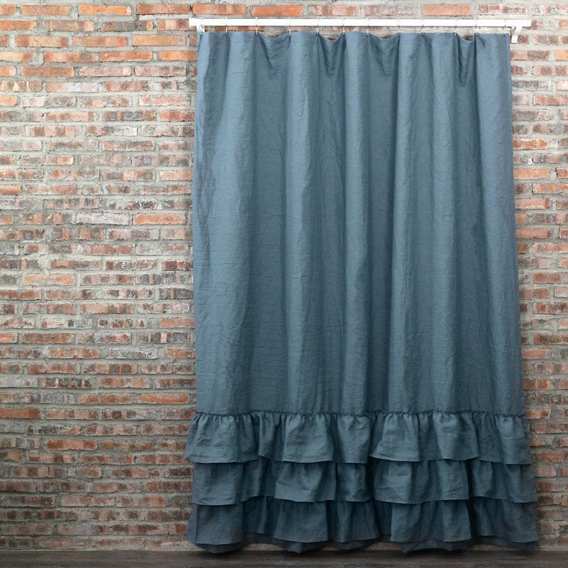 Ruffled Shower Curtain 