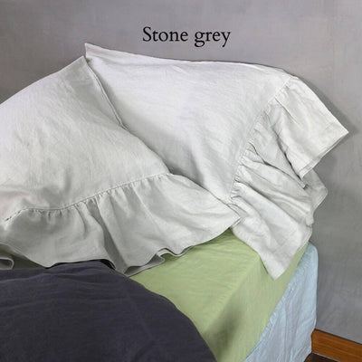 Side-Ruffle-Pillowcases-Set-#colour_stone-grey
