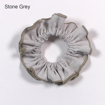 Bourdon Linen Scrunchies  #colour_stone-grey
