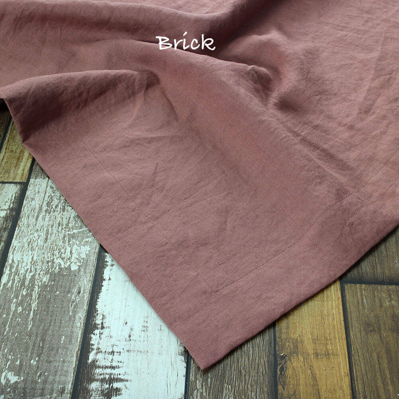 Rustic Linen TableCloth with Mitered Corners 